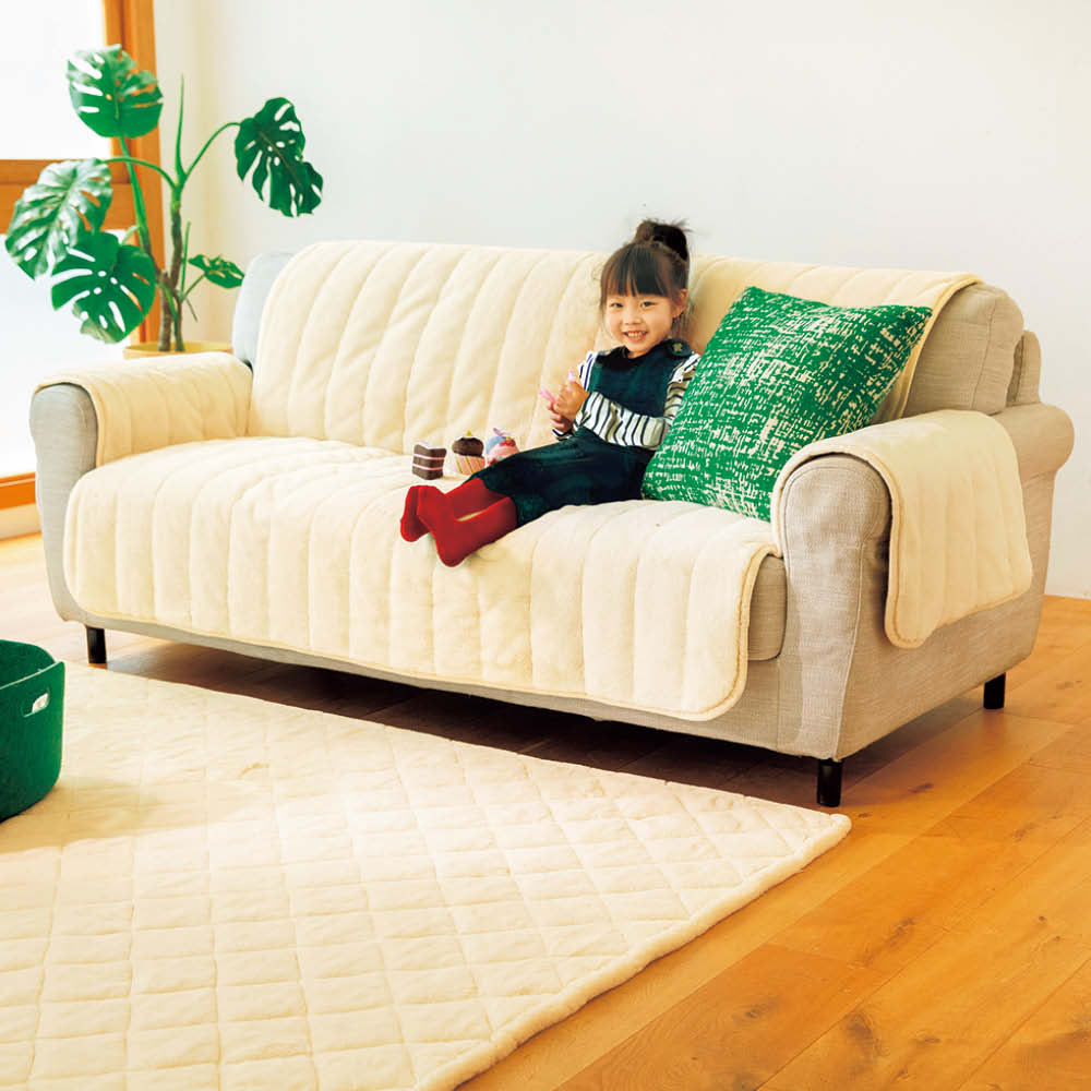 ＼LINE友だち登録で500円オフクーポン／ ≪アーム付き・2人掛≫とろけるぬくもり感！ヒートループ（R）ソファカバー 人掛けソファーカバー ソファーカバー 615609