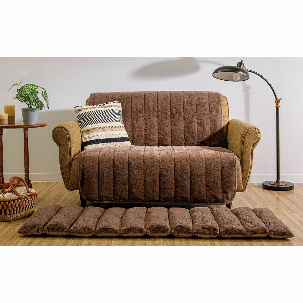 【最大7000円OFFクーポン 10月17日9：59迄】 ≪アームなし・1人掛≫ とろけるぬくもり感！ヒートループ（R）ソファカバー 人掛けソファーカバー ソファーカバー 615611