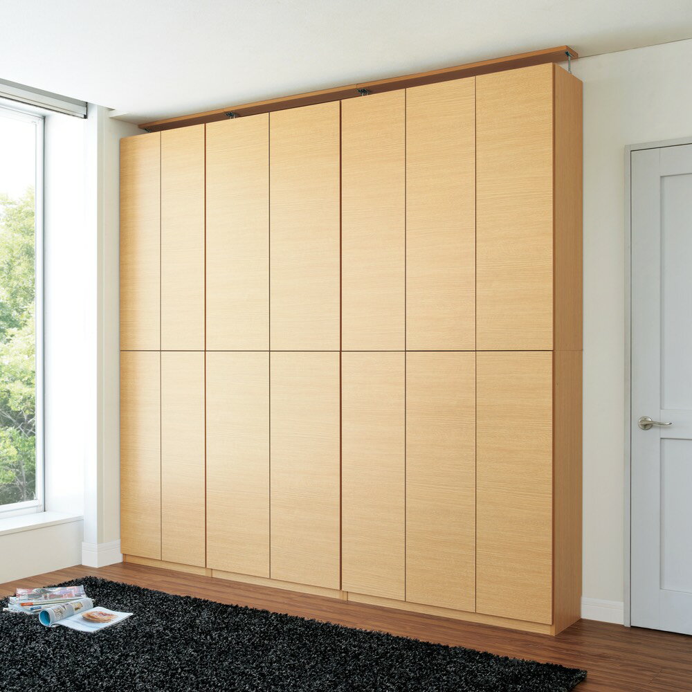 【最大8000円OFFクーポン 12／26 1：59迄】 突っ張り壁面大容量収納本棚 幅80奥行35cm 本棚 ブックシェ..