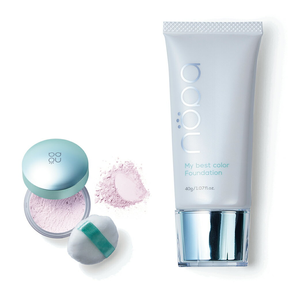 【クーポン配布 11月27日1:59迄】 nopa/ノパ マイベストカラーファンデーション 特別セット(ファンデーション+ルースパウダー) UV対策コスメ 化粧...