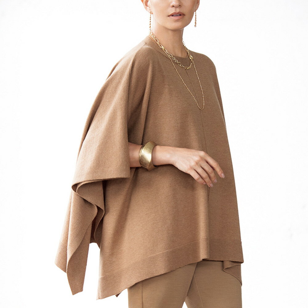 スクエアフォルム ケープ風 プルオーバー ニット セーター ファッション PC6066 ＼LINE友だち登録でクーポン／