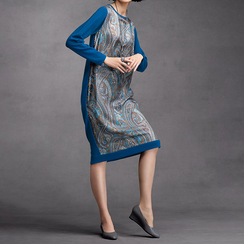 美品！ダーマコレクション DAMA 麻シルク素材フラワー柄ノースリーブワンピース 美品！ダーマコレクション DAMA 麻シルク素材フラワー柄ノースリーブ