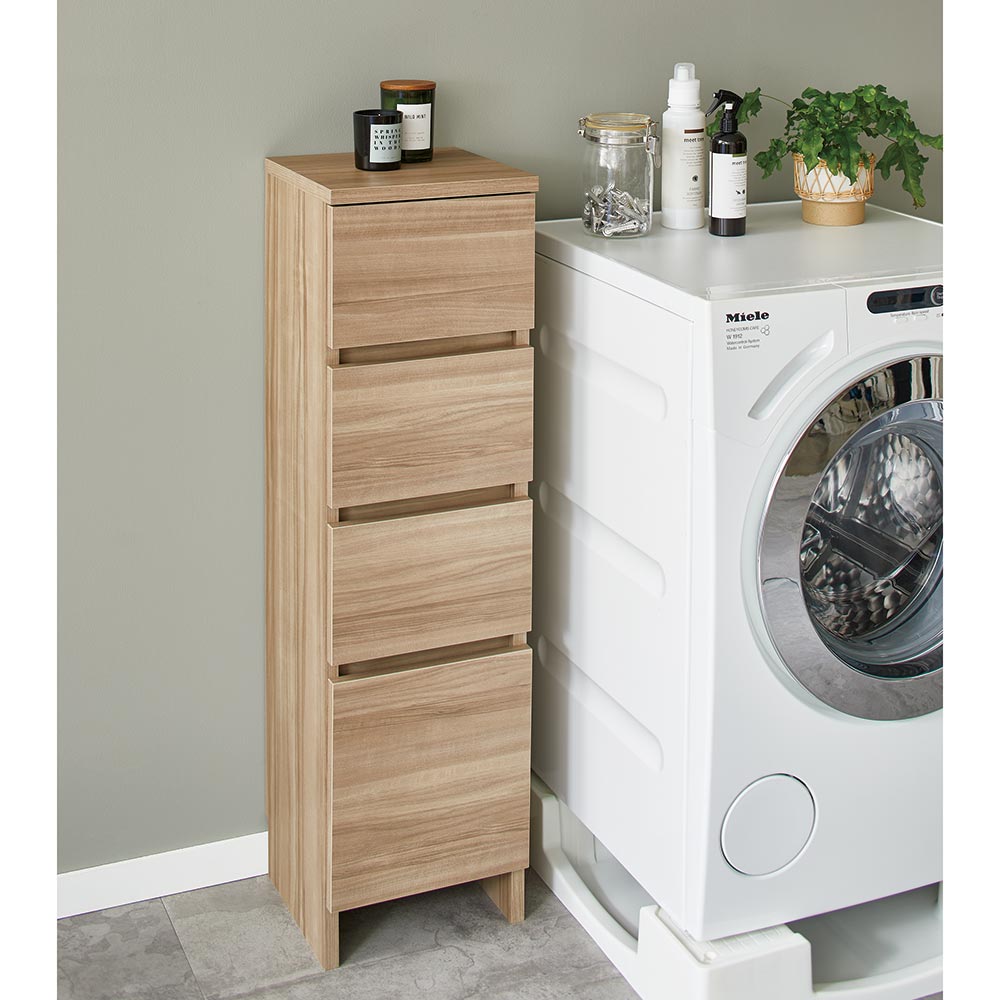 収納 Luchen/ルシェン　隙間多段チェスト　奥行40cm　幅30cm　高さ107.5cm　4段 H53120