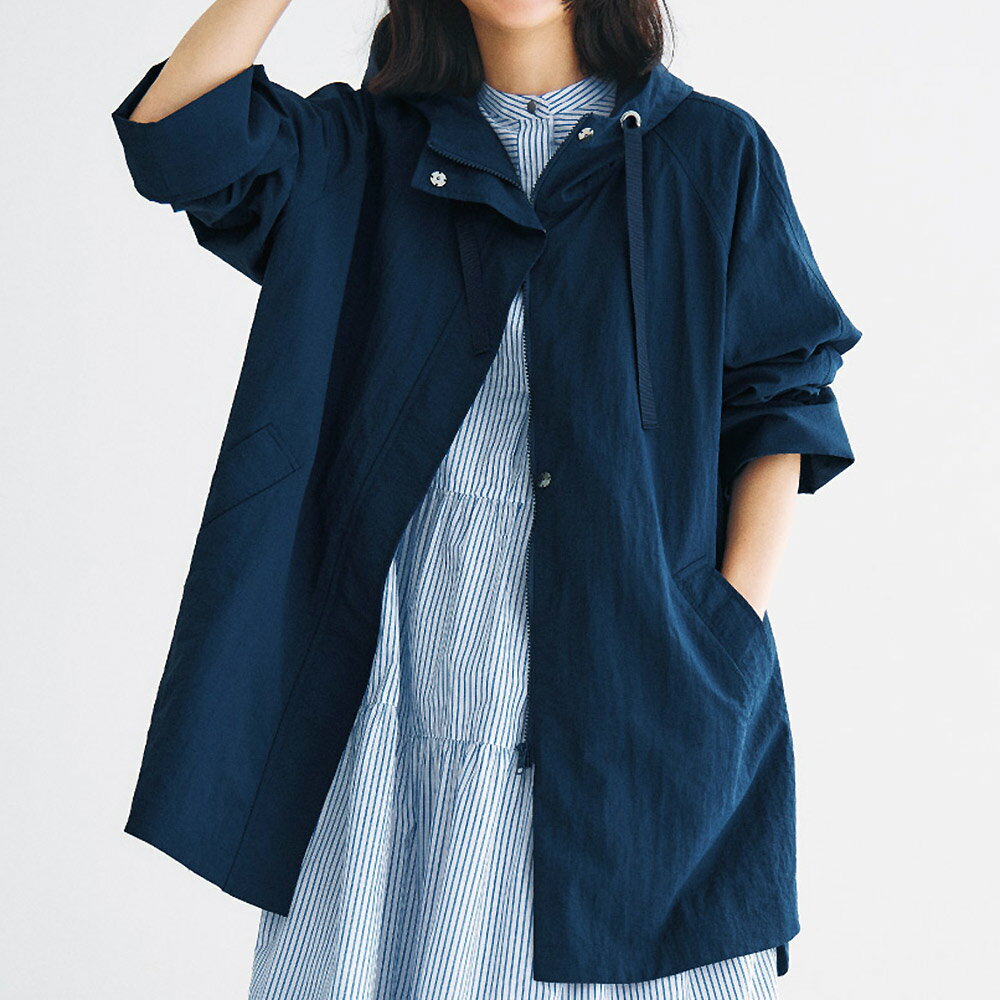 【クーポン配布 11月27日1：59迄】 UVカット はっ水加工 ライトフーデッド ブルゾン UV 紫外線対策 美..