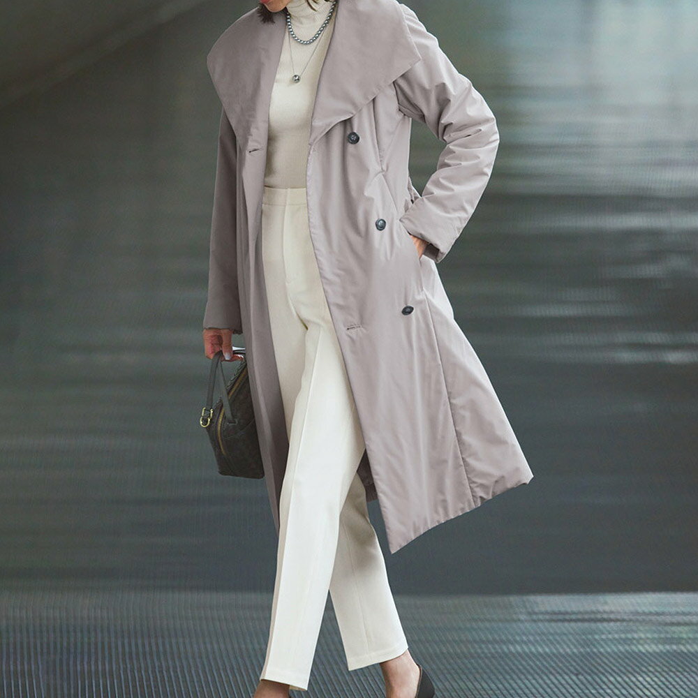 はっ水吸湿発熱保温 ウール混 中わたコート サステナブル ファッション PC6303 ＼LINE友だち登録でクーポン／