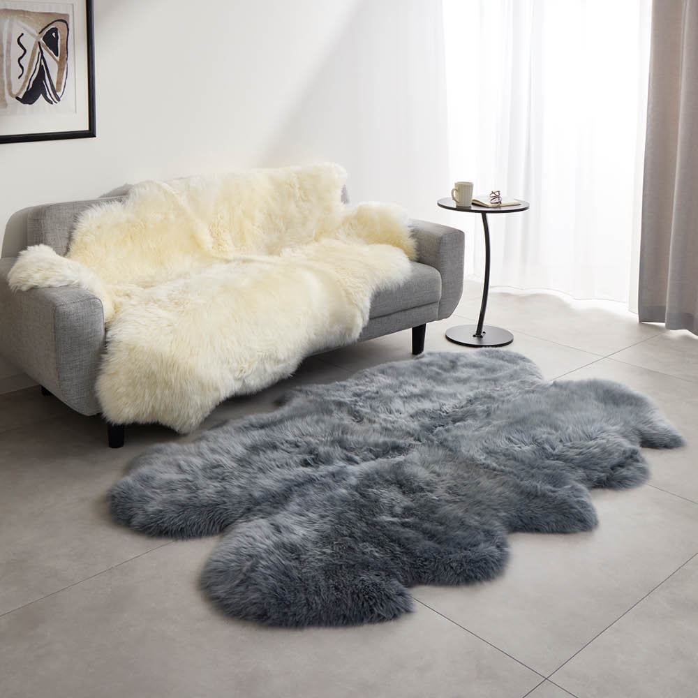 ≪1.5匹≫ 洗えるスプリングラム長毛ムートン 人掛けソファーカバー ソファーカバー 615701