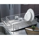 吸水マット 水切りかご ラック シンク周り用品 la base/ラバーゼ ステンレス水切りかごセット 横置き大サイズ 553805