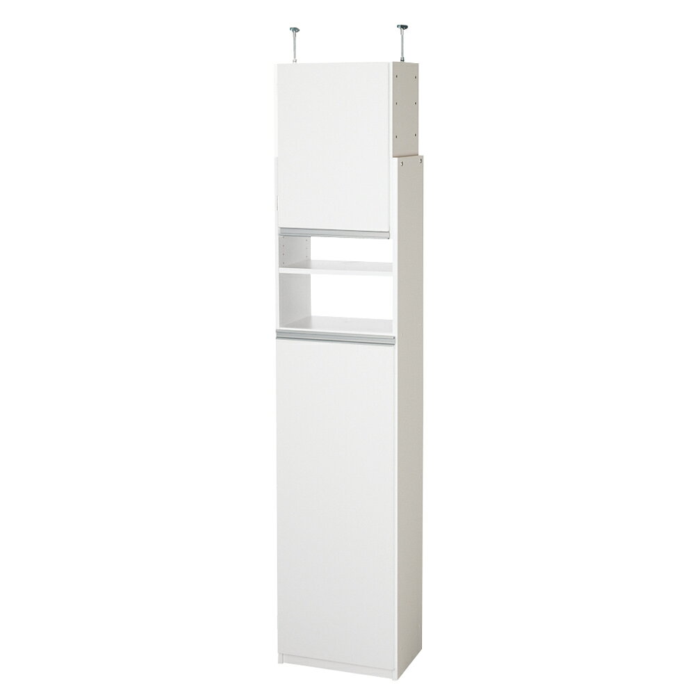 Rakuten - 薄型で省スペースキッチン突っ張り収納庫 扉タイプ 幅45cm・奥行31cm キッチンボード キッチン収納 630304 ＼LINE友だち登録でクーポン／