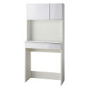 【楽天1位】 キッチン通路をキレイにする!下オープンダイニングシリーズ キッチンボード・幅90cm高さ190cm レンジ台 キッチンラック キッチン収納 586...