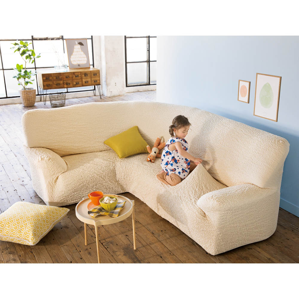 ≪アーム付き≫ イタリア製［ブックレ］ショートコーナー 特殊サイズソファーカバー ソファーカバー 524810