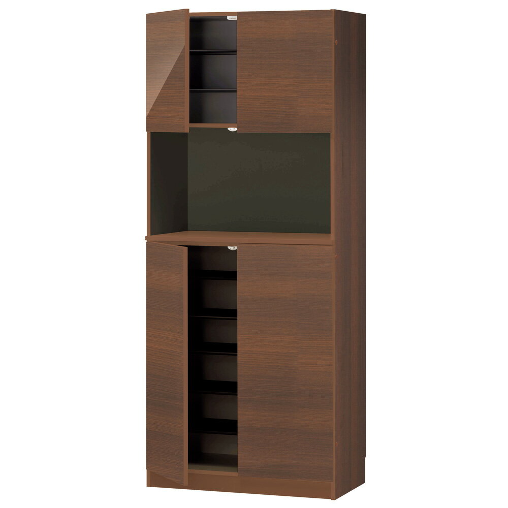 インテリアに合わせて8色＆13タイプから選べるシューズボックス オープン 幅75高さ180.5cm 下駄箱 シューズボックス 玄関収納 631508 ＼LINE友だち登録でクーポン／