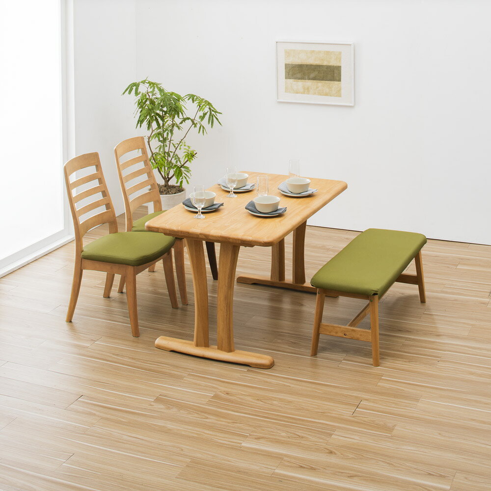 Rakuten - 角丸優しいダイニングテーブル 2本脚 幅125奥行75cm ダイニングテーブル テーブル 628802 ＼LINE友だち登録でクーポン／