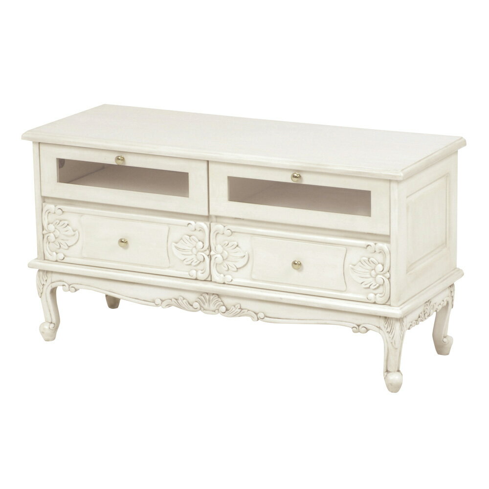 Rakuten - アンティーククラシックシリーズ TV台 幅105cm 奥行40cm 高さ56cm ミドルタイプテレビ台 テレビ台 テレビボード 643620 ＼LINE友だち登録でクーポン／