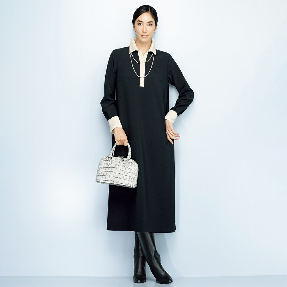 Rakuten - サテン使い ダブルクロス ワンピース マキシワンピース ロングワンピース ワンピース 141802 ＼LINE友だち登録でクーポン／