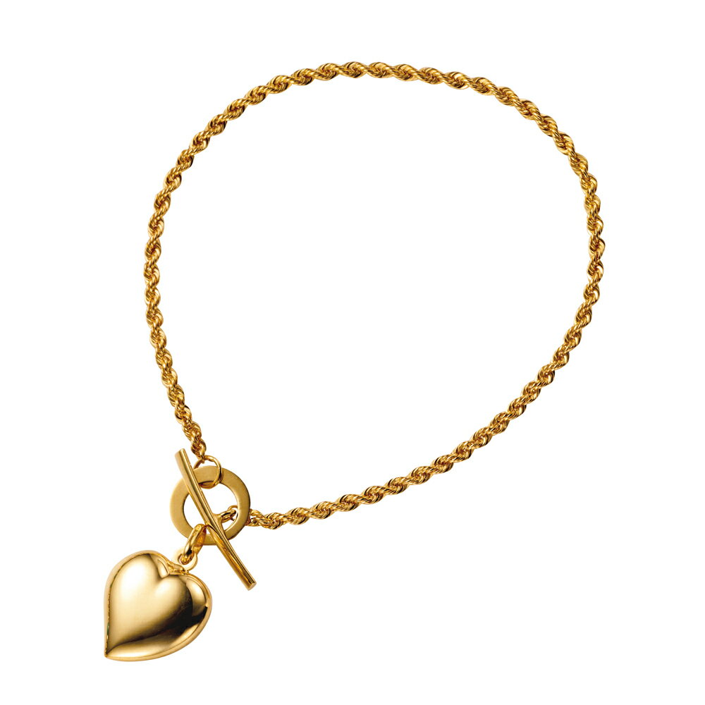 UNOAERRE/ウノアエレコラボ K18 ロープハート ブレスレット ゴールド製 ジュエリー アクセサリー J09401 ＼LINE友だち登録でクーポン／