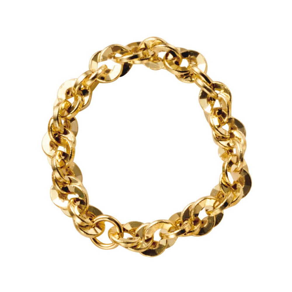 【クーポン最大5千円OFF 1/28迄】 K18 イリーデチェーンリング ゴールド製 ジュエリー アクセサリー J09402 ＼LINE友だち登録でクーポン／