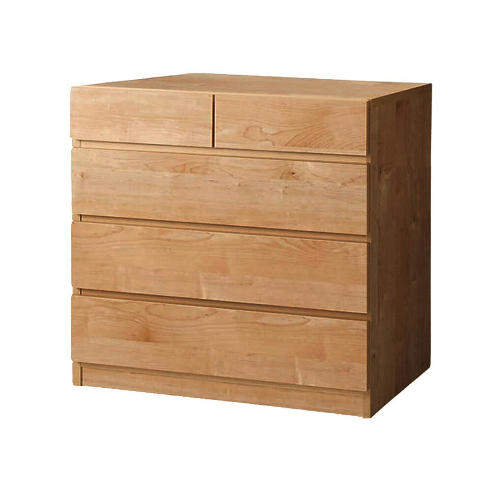 頑丈天板を賢く活用！ワイドクローゼットチェスト 4段・幅80cm タンス 衣類収納 632919 ＼LINE友だち登録でクーポン／