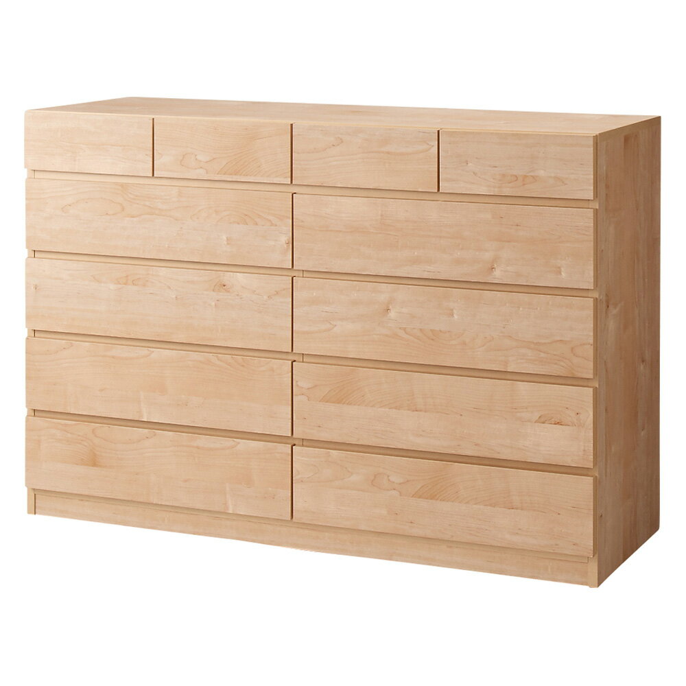 頑丈天板を賢く活用！ワイドクローゼットチェスト 5段・幅140cm タンス 衣類収納 632924 ＼LINE友だち登録でクーポン／