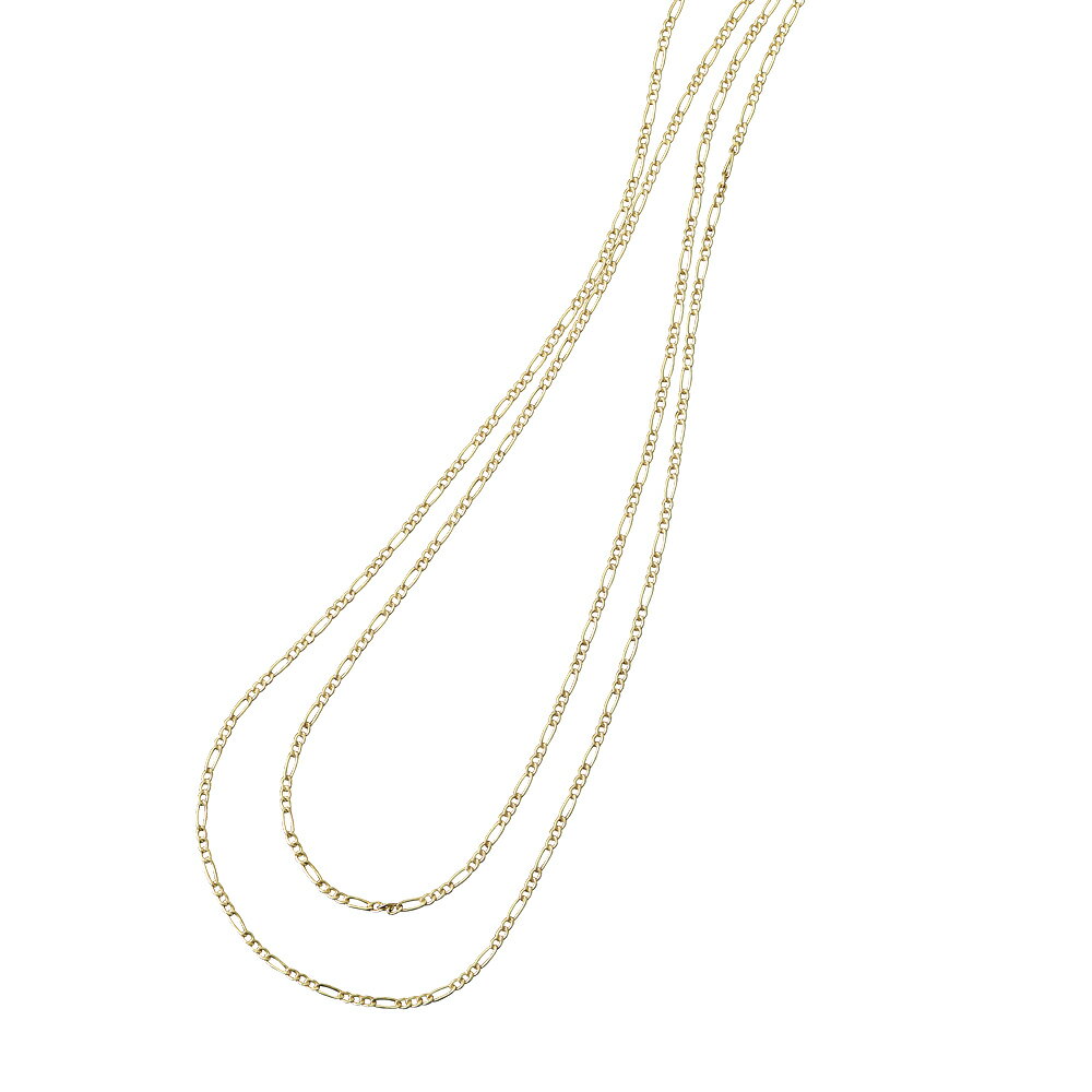 ≪60cm≫ K10 フィガロ チェーンネックレス ゴールド製 ジュエリー アクセサリー 100702 ＼LINE友だち登録でクーポン／