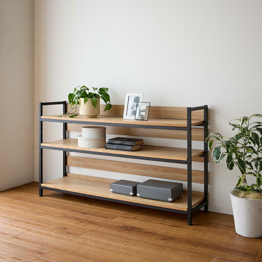 キッチンカウンター下収納 キッチン収納 オーク棚板ディスプレイシェルフ 幅121cm高さ70cm 528003 キッチンカウンター下収納 キッチン収納 オーク棚板ディスプレイシェルフ 幅121cm高さ70cm 528003