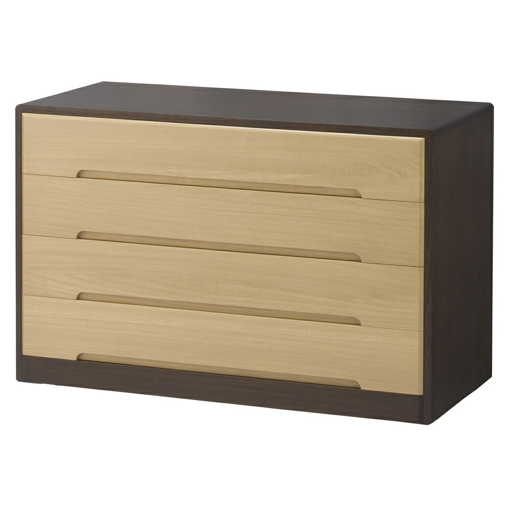 【日本製】総桐モダンクローゼットチェスト 4段 高さ65cm 押入れ クローゼット収納 衣類収納 633028 ＼LINE友だち登録でクーポン／