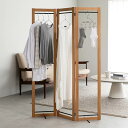室内物干し 洗濯用品 アイロン ≪3連≫ Fabric by ベスト オブ モリス パーテーションにもなる木製物干し クロスなし 521005