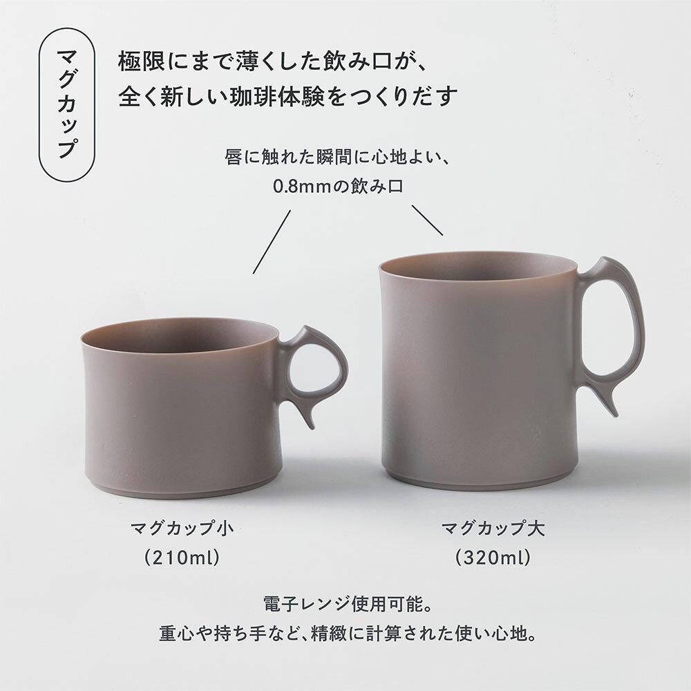 ARAS マグカップ大・同色豆皿タパ付き（ギフトボックス入り） 割れないうつわ 割れない うつわ 皿 食器 コップ 662834 ＼LINE友だち登録でクーポン／