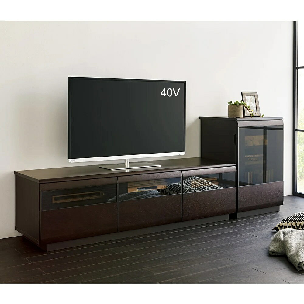 テレビ台 幅150高さ42cm 【オーク材アールデザインシリーズ】 ローボード テレビ台 テレビボード 628417 ＼LINE友だち登録でクーポン/ [2]