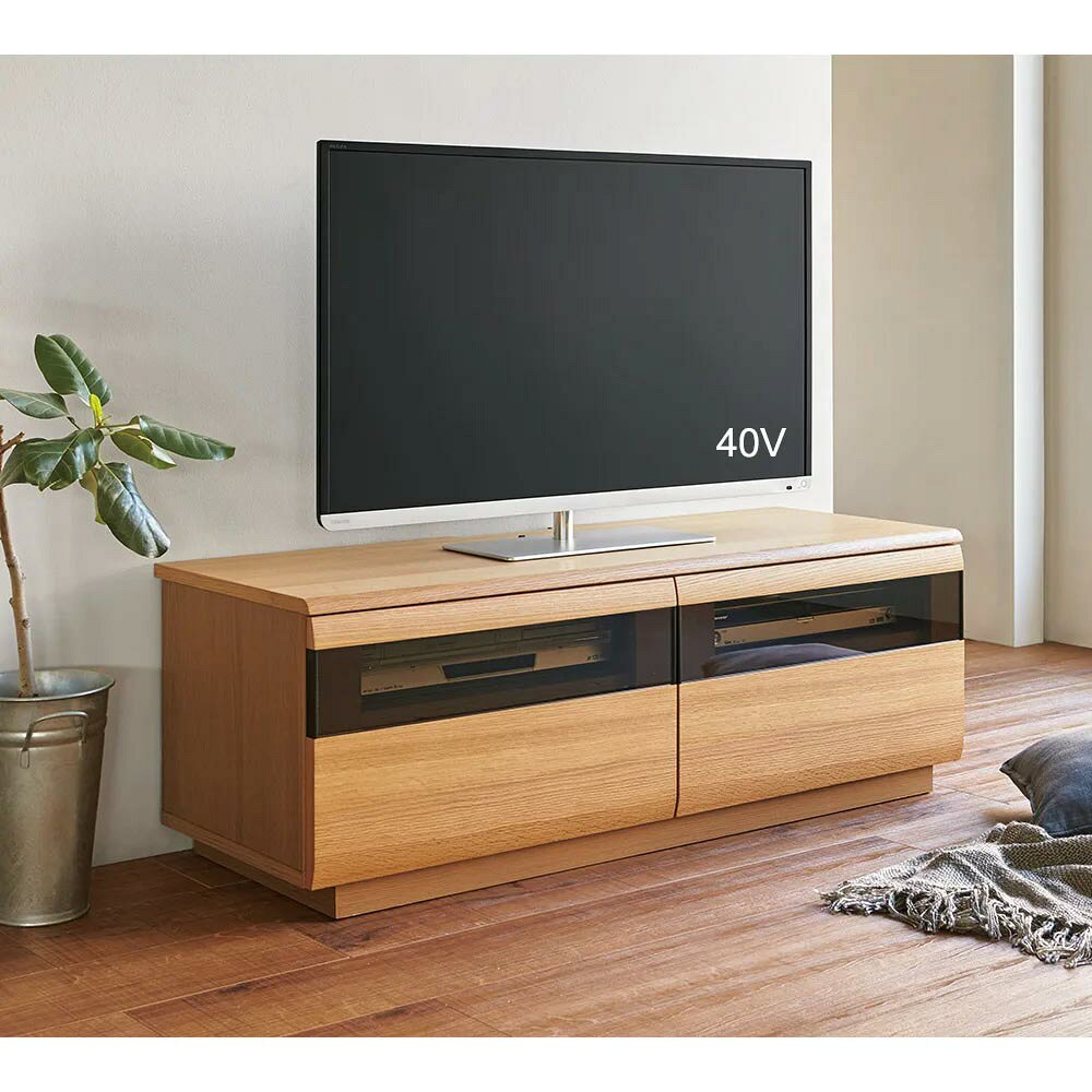 テレビ台 幅150高さ42cm 【オーク材アールデザインシリーズ】 ローボード テレビ台 テレビボード 628417 ＼LINE友だち登録でクーポン/ [3]