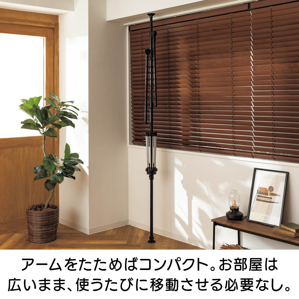 「どこでもポール」ワンタッチつっぱり物干し ア...の紹介画像3