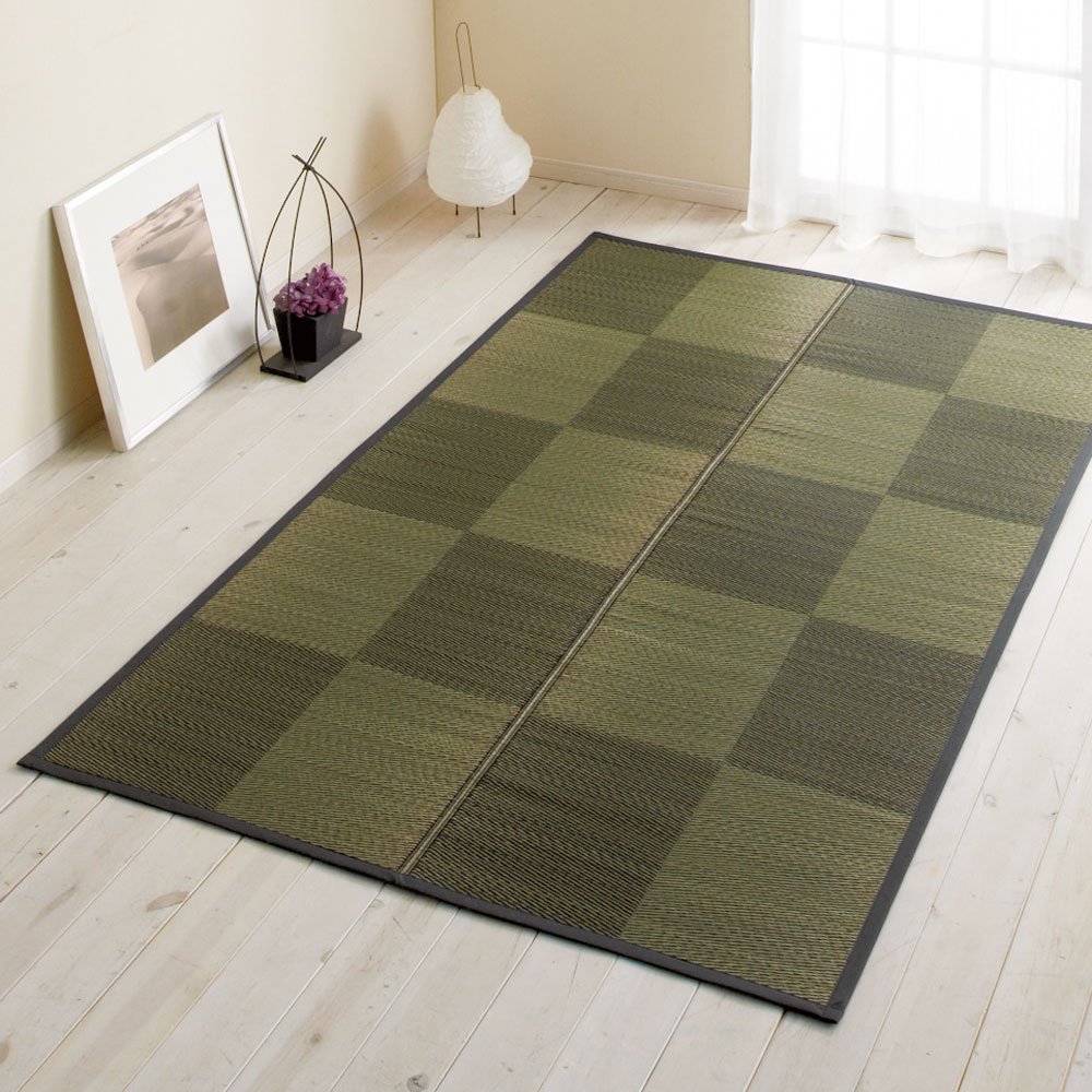 乐天商城 - 【クーポン配布 お買い物マラソン中】 ≪裏なし約2mm 約191×191cm≫ い草ラグ〈ノア〉 カーペット ラグ マット 654502 ＼LINE友だち登録でクーポン／