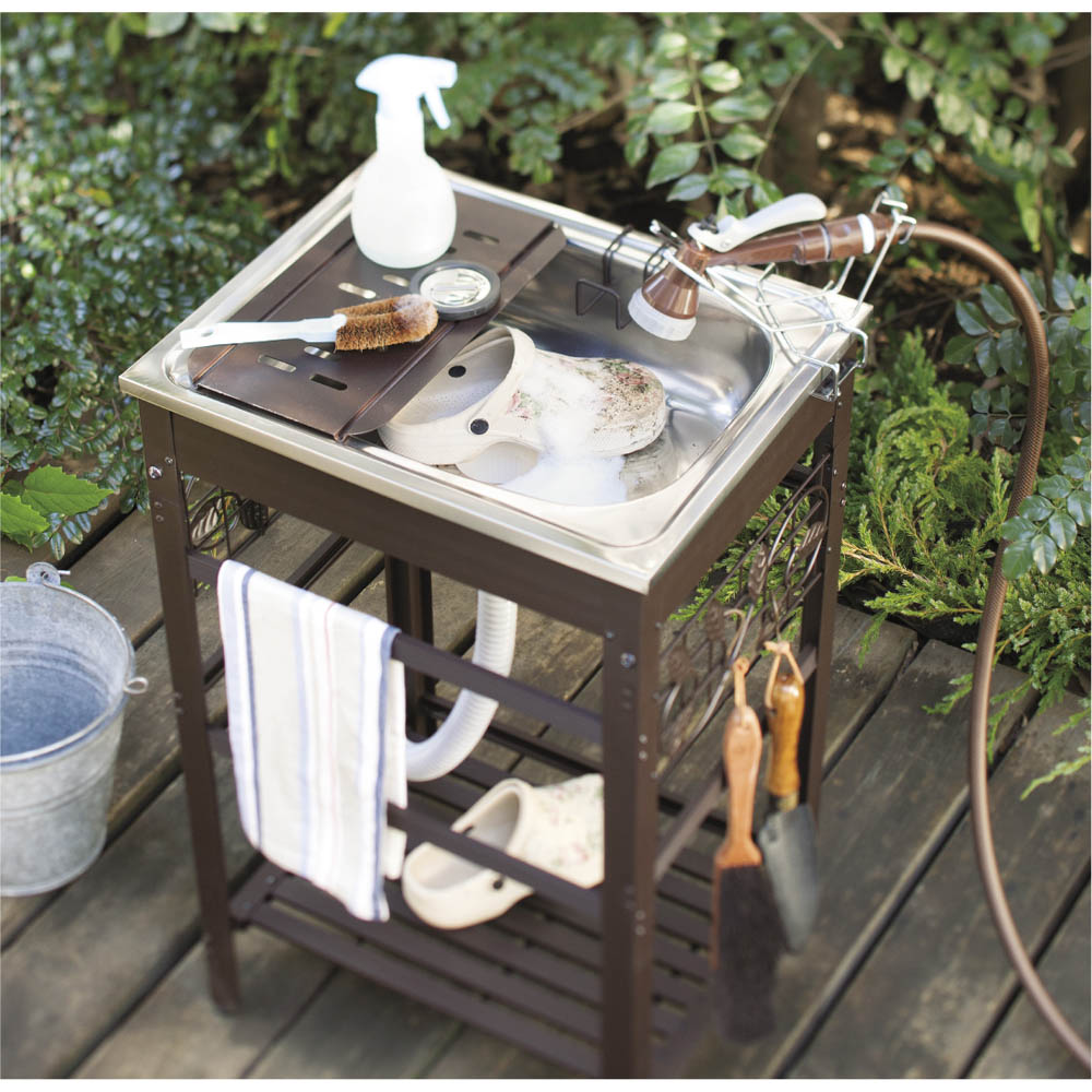 ガーデニングツール 庭手入用品 施工不要のモダンシンク 幅50cm 532920のサムネイル