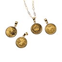 【クーポン10%OFF 7/10から26h限定】 ペンダントトップ チャーム ジュエリー アクセサリー 純金 1/25 オンス コインペンダントヘッド(K18枠...