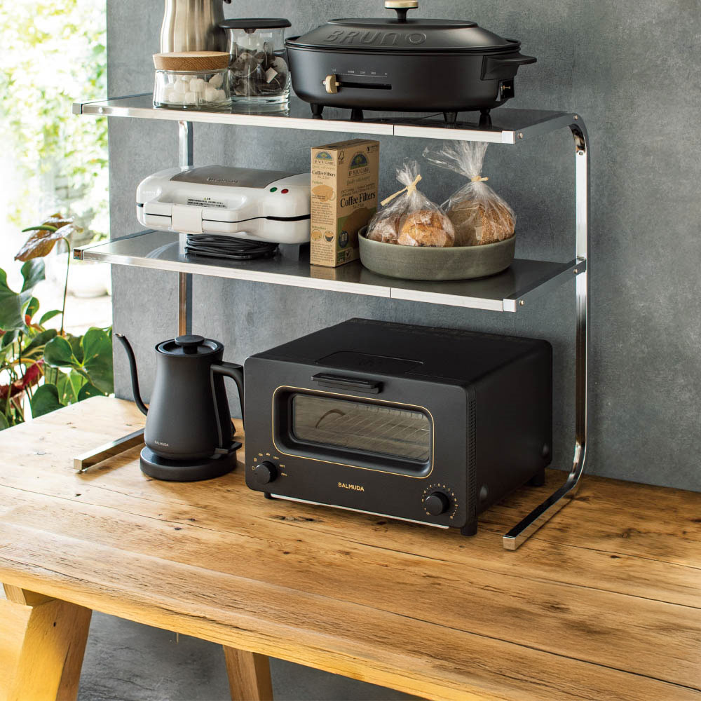 【クーポン10％OFF 12/26 1：59迄】 ≪1段ハイタイプ≫ 伸縮するステンレス製サポートラック シンク 水周り キッチン用品収納 621302