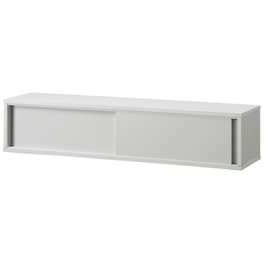 【幅120cm 超大容量タイプ】光沢仕上げ 水ハネ対応引き戸カウンター上収納庫 シンク 水周り キッチン用品収納 630334 ＼LINE友だち登録でクーポン／