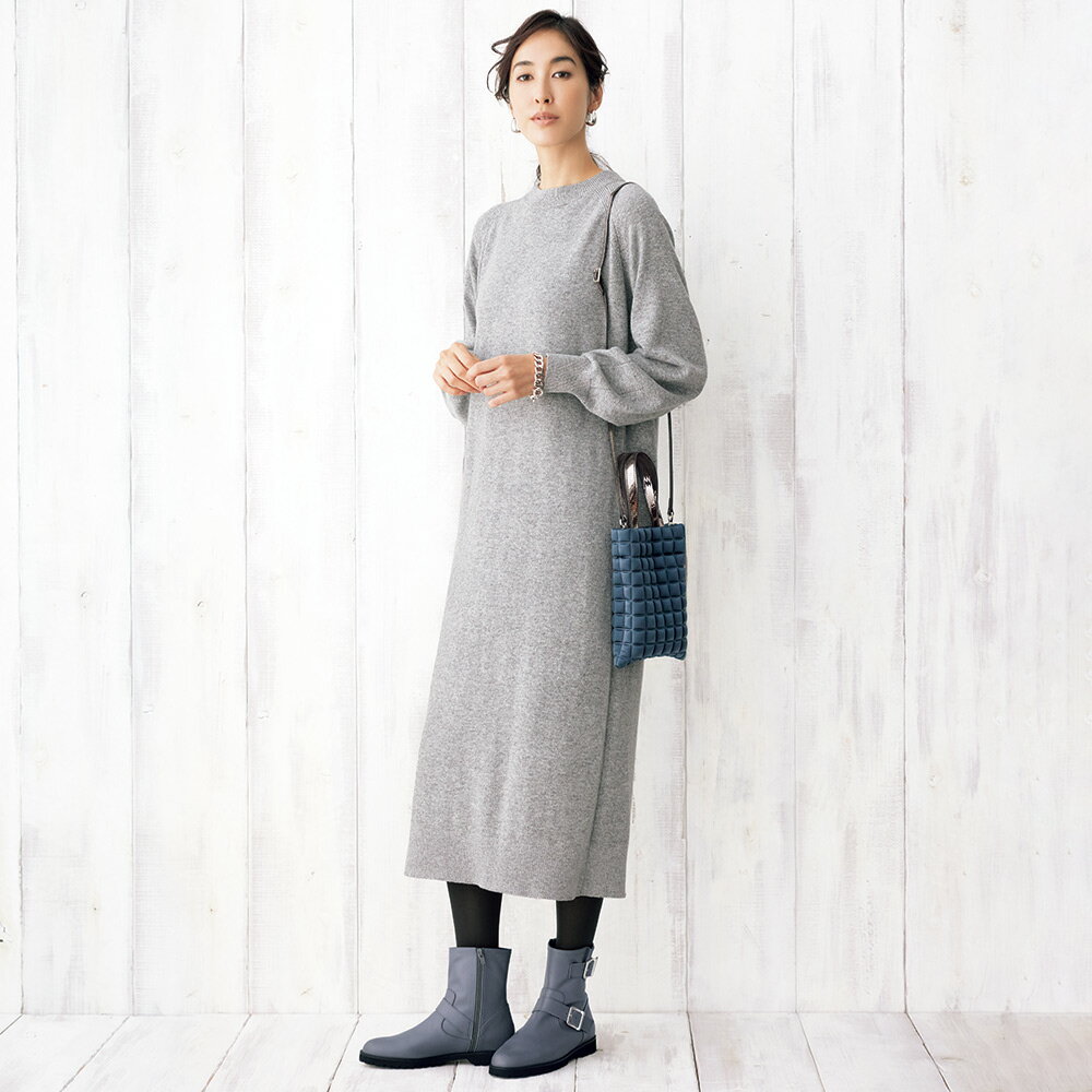 ウール混 ラメ糸使い ニットワンピース ニットワンピース ワンピース 127301 ＼LINE友だち登録でクーポン／