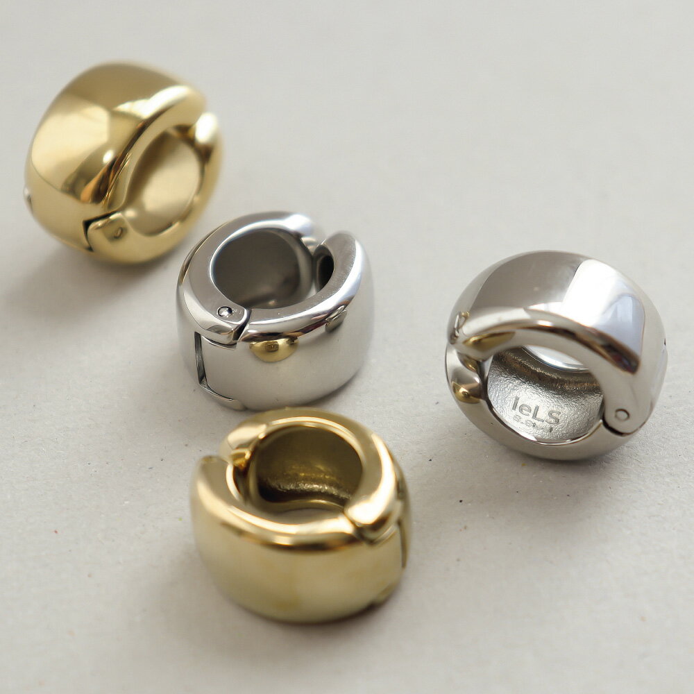 【クーポン10％OFF 11/20 20時から4h】 ieLS/イエルズ ステンレス ボリューム イヤリング ピアス イヤリング イヤーカフ ジュエリー アクセサリー J01401