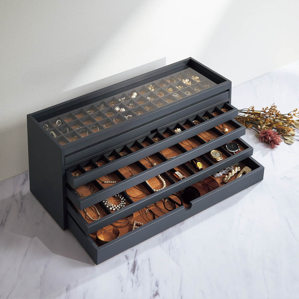 ディスプレイジュエリーボックス 幅60cm アクセサリー収納ケース ジュエリーボックス 小物収納 フリーボックス 582053 ＼LINE友だち登録でクーポン／