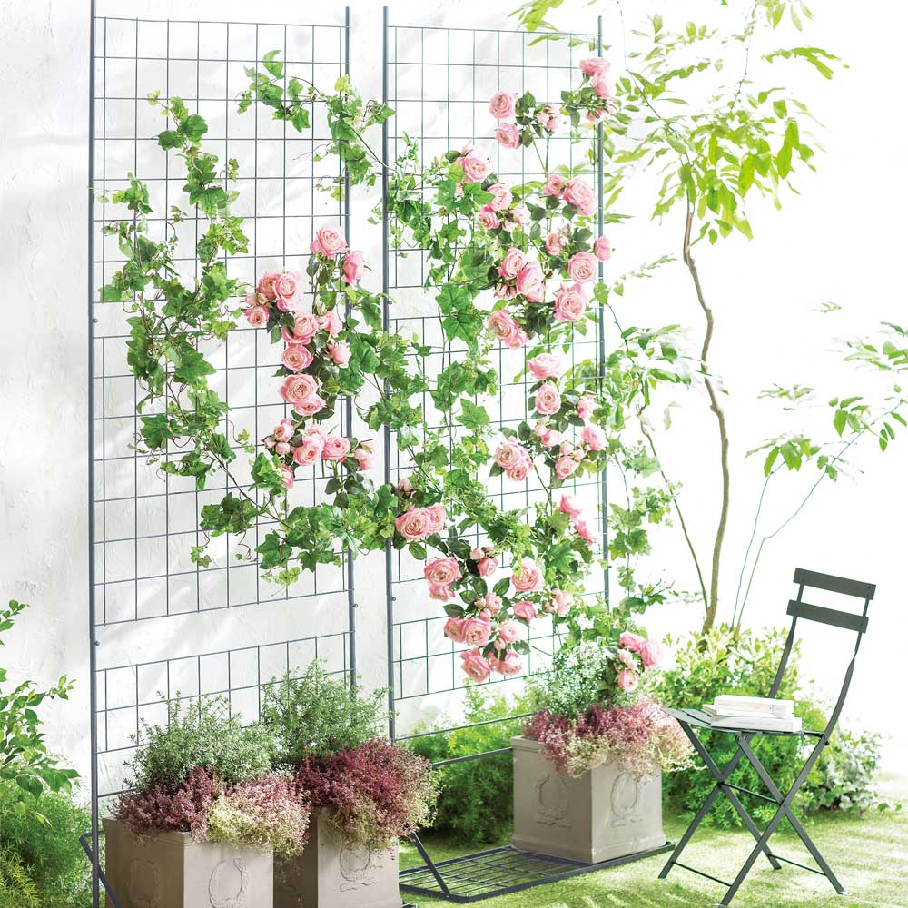 【クーポン配布 11月27日1:59迄】 プランター台付きローズトレリス グレー1枚 G86608