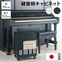 キャビネット リビングボード リビング収納 鍵盤柄 ピアノの下にぴった...(3)