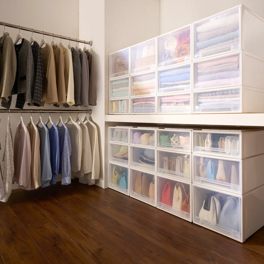 【クーポン最大5千円OFF 12/4 20時から4h限定】 Fits フィッツ収納ケース サイズいろいろ 奥行47cm幅33cm高さ21.5cm 2個組 収納ボックス 小物収納 フリーボックス 590017