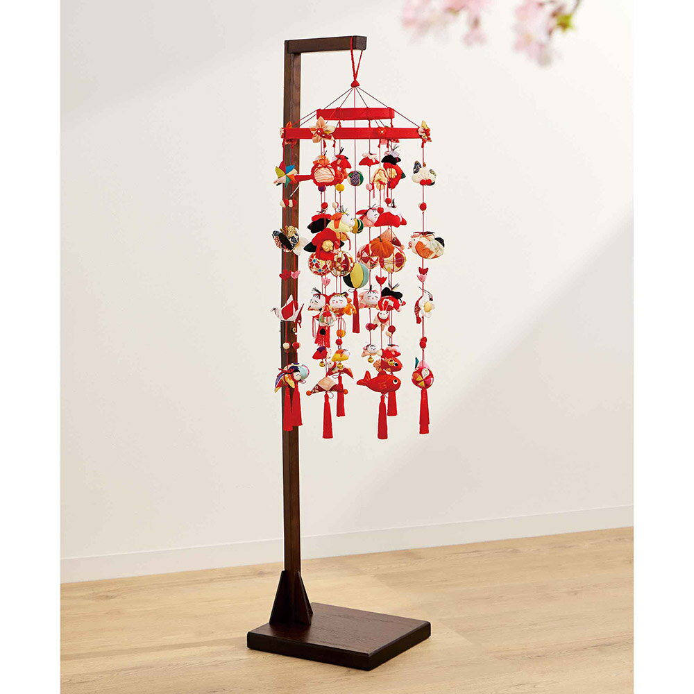 【クーポン10％OFF 1/26迄】 〈地球屋〉ちりめんつるし飾り 2段13本 五月人形 年中行事用品 季節商品 LX5015 ＼LINE友だち登録でクーポン／