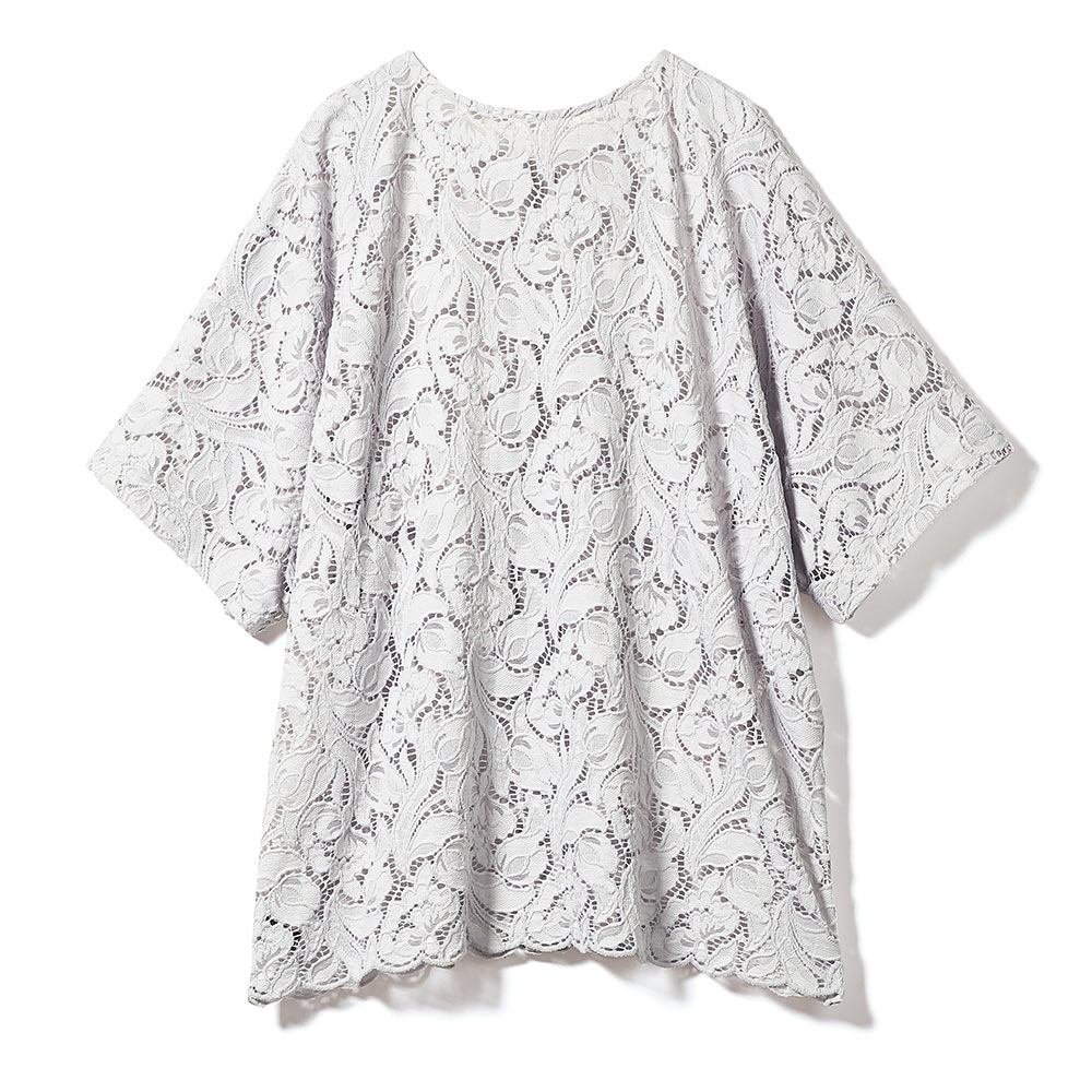 乐天商城 - 【クーポン配布 お買い物マラソン中】 トルコ製レース 2WAYブルゾン デザインカットソー Tシャツ カットソー PC7293 ＼LINE友だち登録でクーポン／