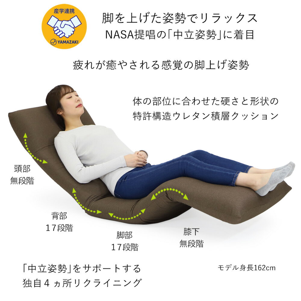 【新タイプ】産学共同研究から生まれたネオボディサポートチェアII・幅59cm 座椅子 椅子 チェア 585626