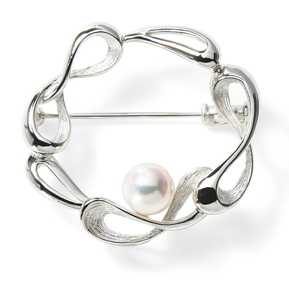 エリタージュ SV アコヤパール サークル ブローチ シルバー製 ジュエリー アクセサリー 144202 ＼LINE友だち登録でクーポン／