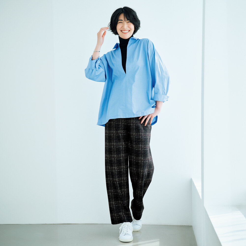 【クーポン最大5千円OFF 10/24 20時から4h限定】 ARIKI 裏起毛チェックプリント セミワイドパンツ 機能性ウェア インナー 雑貨 ME1401 おしゃれ ＼LINE友だち登録でクーポン／