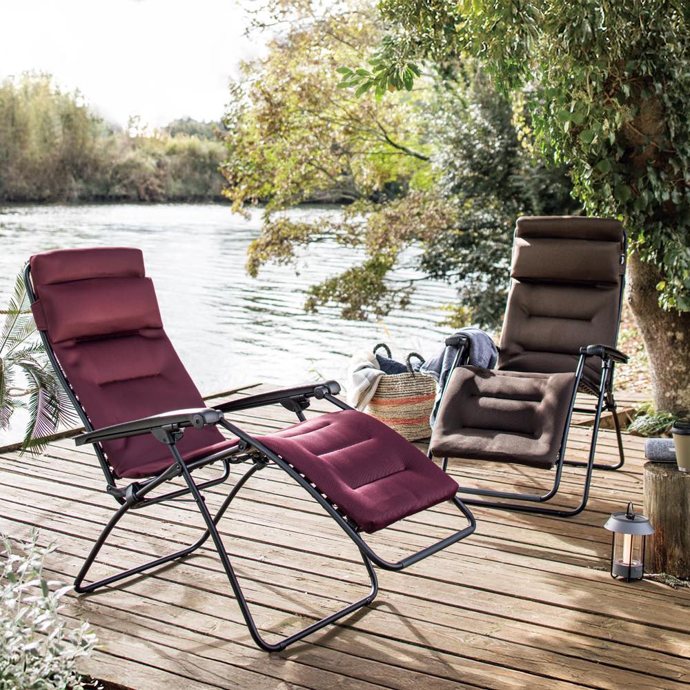 【クーポン最大5千円OFF 1/13迄】 フランス製Lafuma/ラフマ プレミアムリクライニングチェア ガーデンチェア ベンチ ガーデンファニチャー H91382