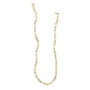 【クーポン10%OFF 7/10から26h限定】 ゴールド製 ジュエリー アクセサリー K18 クリップチェーンネックレス(太幅・50cm) J79201