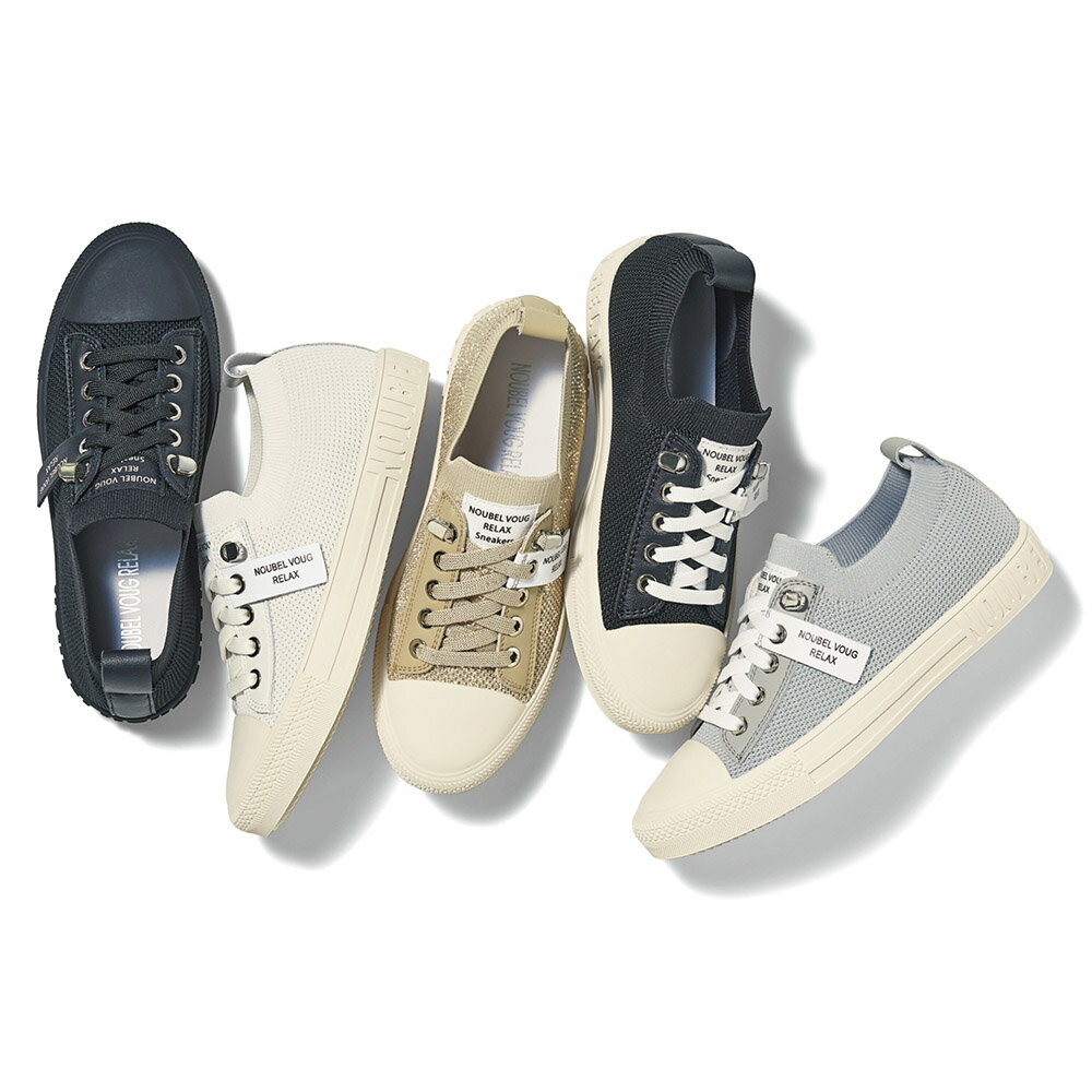 【クーポン配布 お買い物マラソン中】 ヌーベルヴォーグ リラックス 総ゴムデザインスリッポンスニーカー コンフォートパンプス シューズ スニーカー コンフォートシューズ BL0454 ＼LINE友だち登録でクーポン／