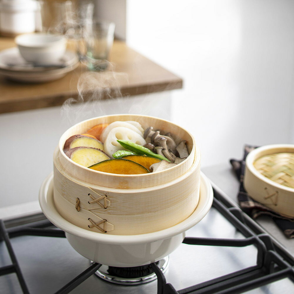 【クーポン配布 11月27日1：59迄】 ≪大≫ 野田琺瑯 ココナベせいろセット キッチンツール 613504